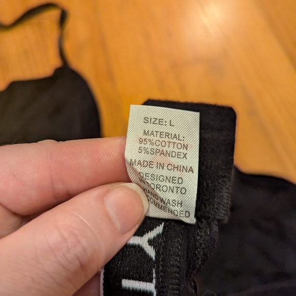 Knotty Knickers black thong bralette size L (36C) - Picture 3 of 3